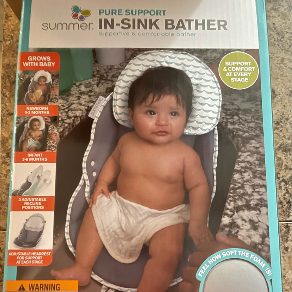 Sink infant bath tub